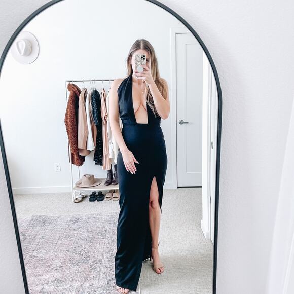 Amanda Uprichard Black Halter Maxi Dress - Picture 15 of 15